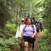 people hiking in the Great Smoky Mountains