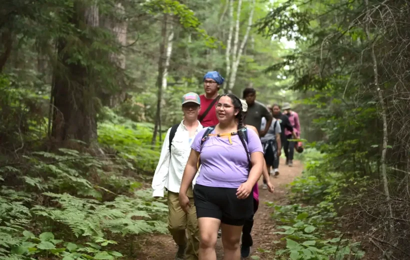 people hiking in the Great Smoky Mountains