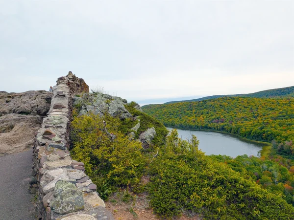 View of Porcupine Mountains backpacking